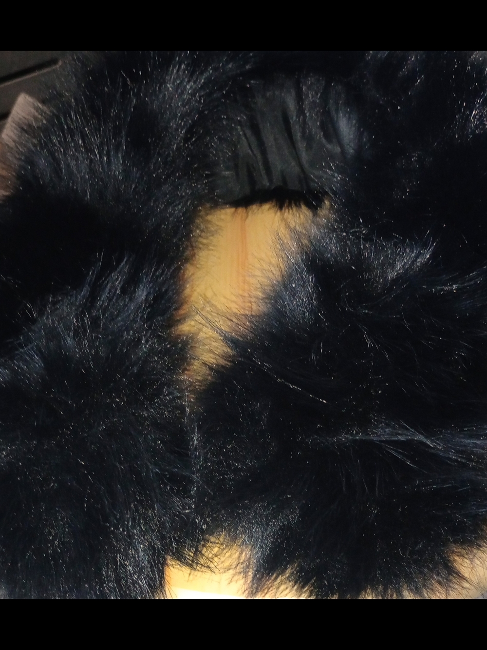 Elegant Black Faux Fur Wrap Scarf - Luxurious Winter Accessory